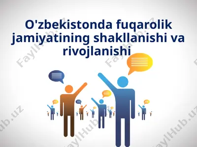 o'zbekistonda fuqarolik jamiyatining shakllanishi va rivojlanishi — PPTX