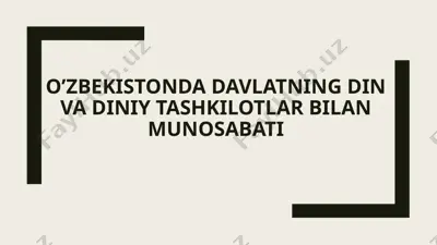 insoniyat tarixi — PPTX