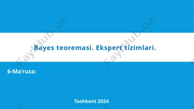 ekspert tizimlari — PPTX