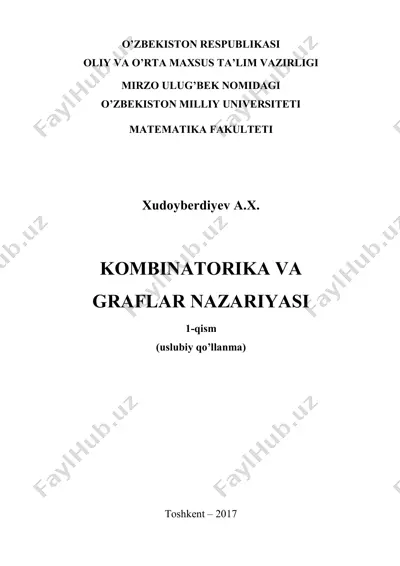 kombinatorika va graflar nazariyasi — PDF