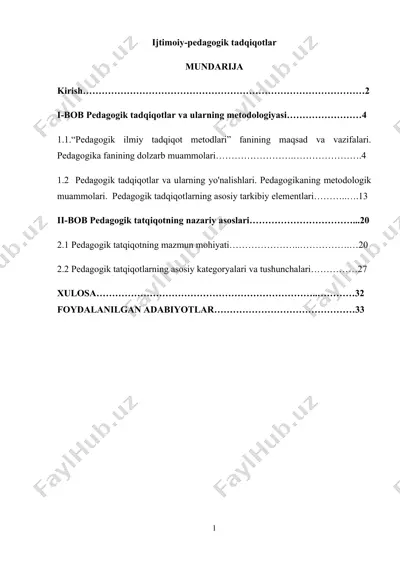 ijtimoiy-pedagogik tadqiqotlar — DOCX