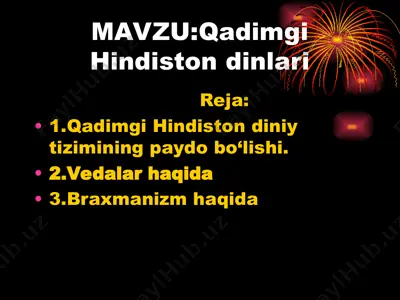 qadimgi hindiston dinlari — PPT
