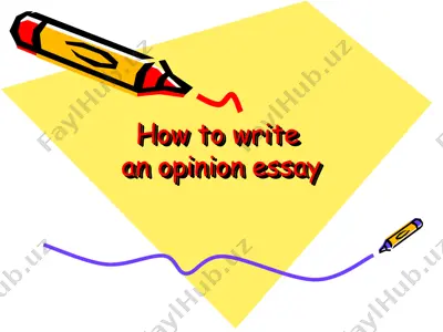 how to write an opinion essay — PPT