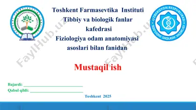 12. asab tizimida kompensator moshlashuvlar. asab tizimining trofik funksiyasi. taqdimot, 13 bet — PPT