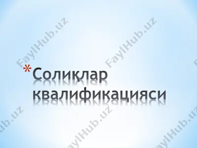 soliq tashkilotlari uchun moliya hisobotlari — PPT