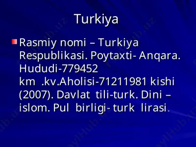 turkiya — PPT