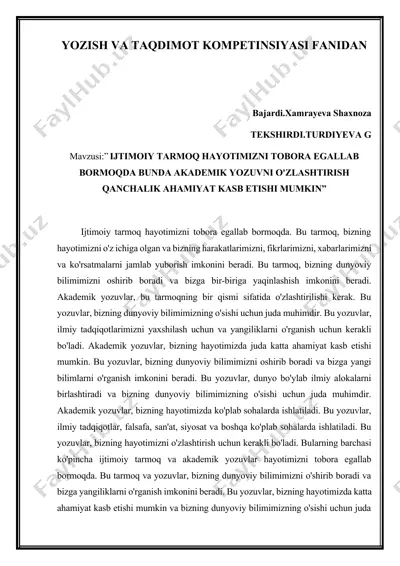 akademik yozuvlar — DOCX