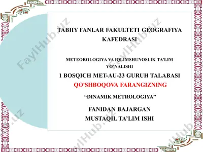 bernulli tenglamasi — PPT