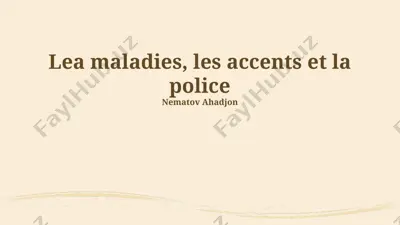 les accents et la police — PPTX
