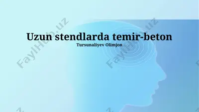 temir-beton ustunlar konstruksiyalari — PPTX