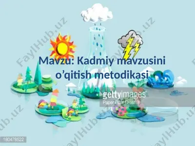 kadmiy mavzusini o’qitish metodikasi — PPTX
