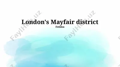 london's mayfair district — PPTX