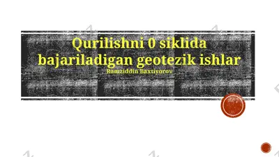 geodezik ishlar — PPTX