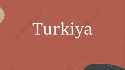 turkiya — PPTX
