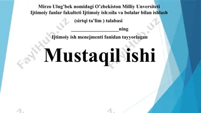 tashkilotlarda personal boshqaruvi — PPTX