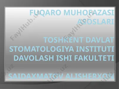 hayot faoliyati xavfsizligini ta'minlash asoslari. ishlab chiqarish muhitida inson omili — PPTX