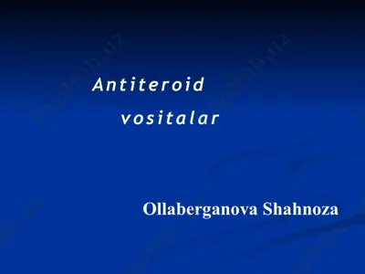 antiteroid vositalar — PPTX