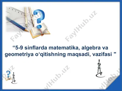 matematika o'qitish fanlari uchun o'quv dasturlar — PPTX