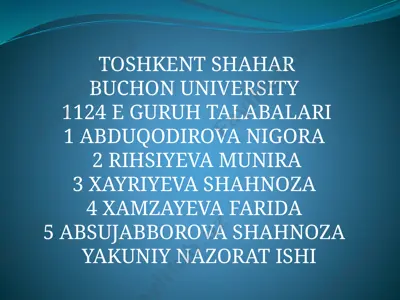 buyraklar haqida ma'lumot — PPTX