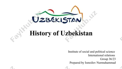 history of uzbekistan — PPTX