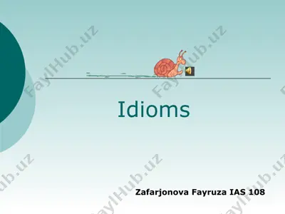 idioms — PPTX
