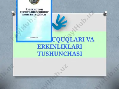 inson huquqlari va erkinliklari tushunchasi — PPTX