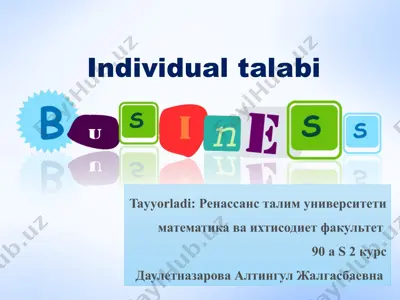 individual talabi — PPTX