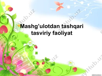tasviriy faoliyat mashg'ulotlari — PPTX