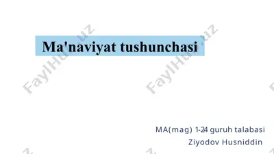 ma(mag) 1-24 guruh talabasi — PPTX