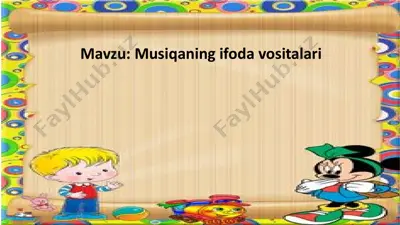 musiqaning ifoda vositalari — PPTX