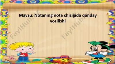 nota yozuvi — PPTX