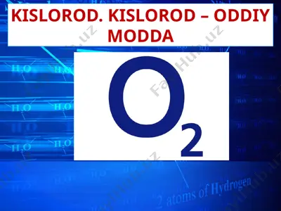 kislorod. kislorod – oddiy modda — PPTX