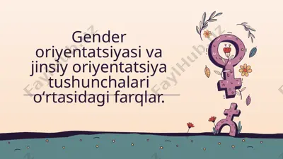 gender va jinsiy oriyentatsiya tushunchalari — PPTX