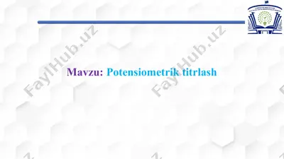 potensiometrik titrlash — PPT