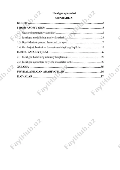 ideal gaz qonunlari — DOCX
