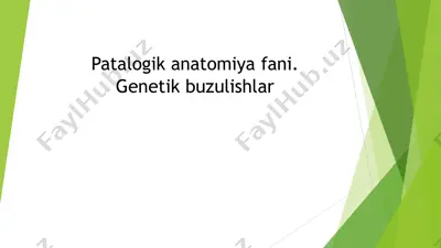 genetik buzulishlar — PPTX