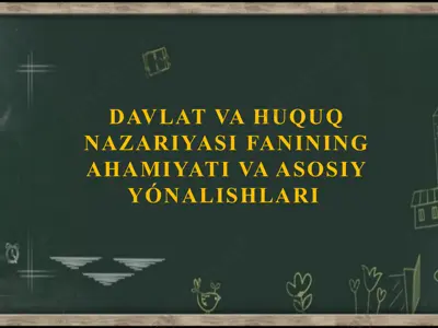 davlat va huquq nazariyasi — PPTX