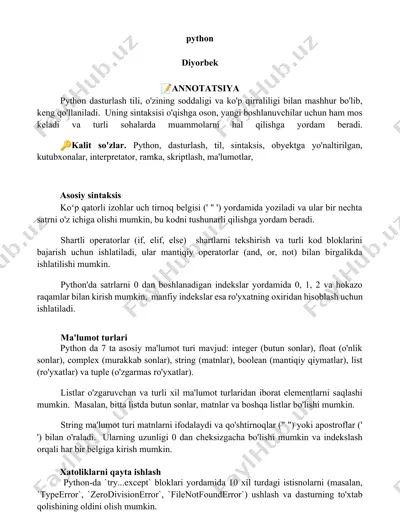 python — DOCX