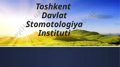 termometriya va tana haroratini o‘lchash. antropometriya. yotoq yaralari — PPTX