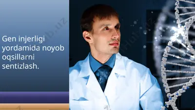 gen injerligi yordamida noyob oqsillarni sentizlash — PPTX