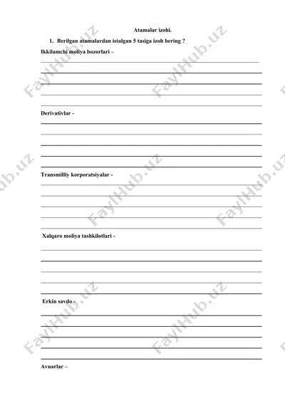 mlm 2 kurs masofaviy 1-topshiriq — DOCX