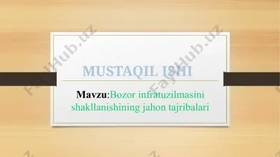 mustaqil ishi — PPTX