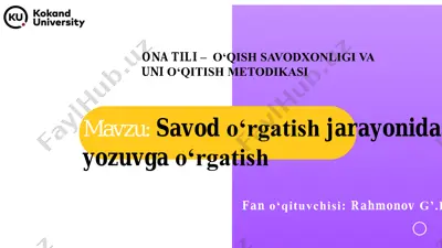 ona tili – o‘qish savodxonligi va uni o‘qitish metodikasi luna — PDF