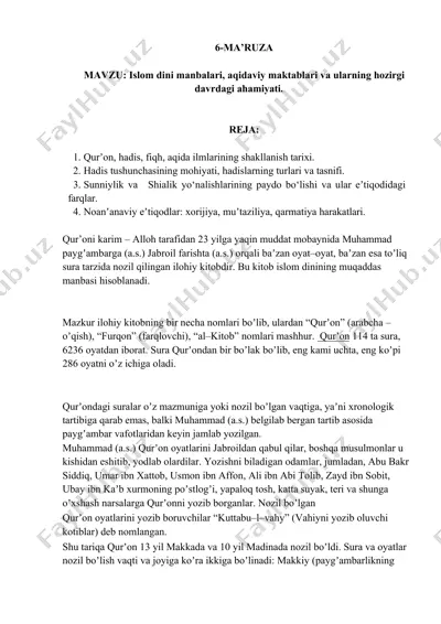 6-ma’ruza — DOCX