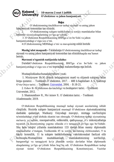 o‘zbekiston respublikasining tashqi siyosiy faoliyati konsepsiyasi — PDF
