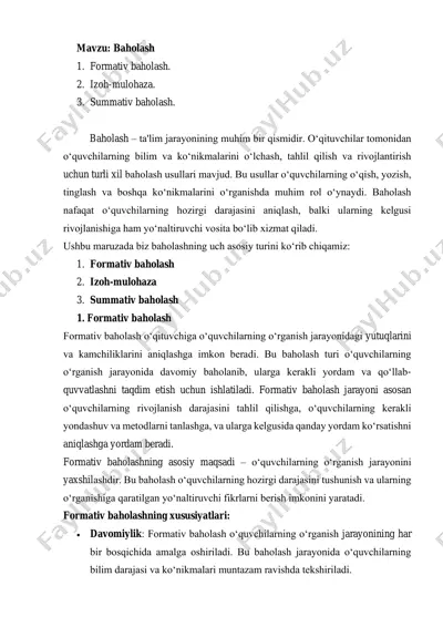 baholash — PDF