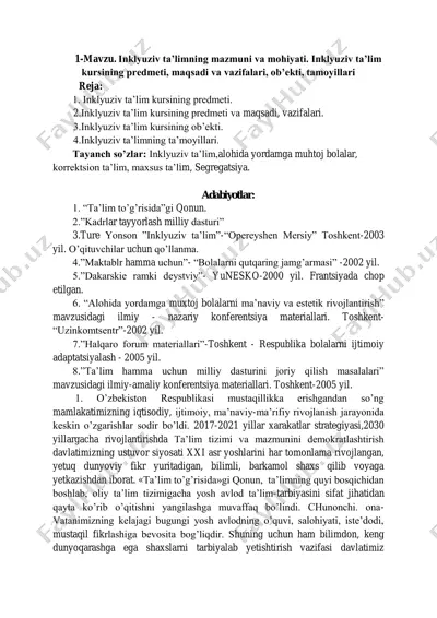 inklyuziv ta’lim — PDF