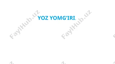 oʻlmas umarbekovning yoz yomgʻiri qissasi tahlili — PPTX