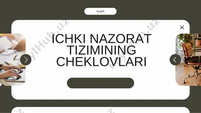 ichki nazorat tizimining cheklovlari va samaradorligini oshirish yo‘llari — PDF