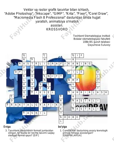 kompyuter grafikasi va grafika muharrirlari haqida taqdimot — PDF
